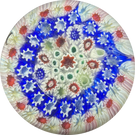 Rare Antique Gillinder Concentric Millefiori Glass Art Paperweight