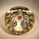 Antique Saint Louis Art Glass Paperweight Patterned Complex Millefiori