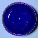 Perthshire Star of David with Complex Millefiori Garland on Opaque Blue Ground