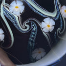 Orient & Flume 1977 Surface Decorated Torchwork Flower Garland over Black Core
