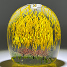 Alison Ruzsa 2021 He Loves Me/She Loves Me Encapsulated Hand-painted Enamels Glass Art Sculpture
