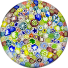 Parabelle Glass 1985 Closepack Complex Millefiori with Silhoutte Canes and Pansies