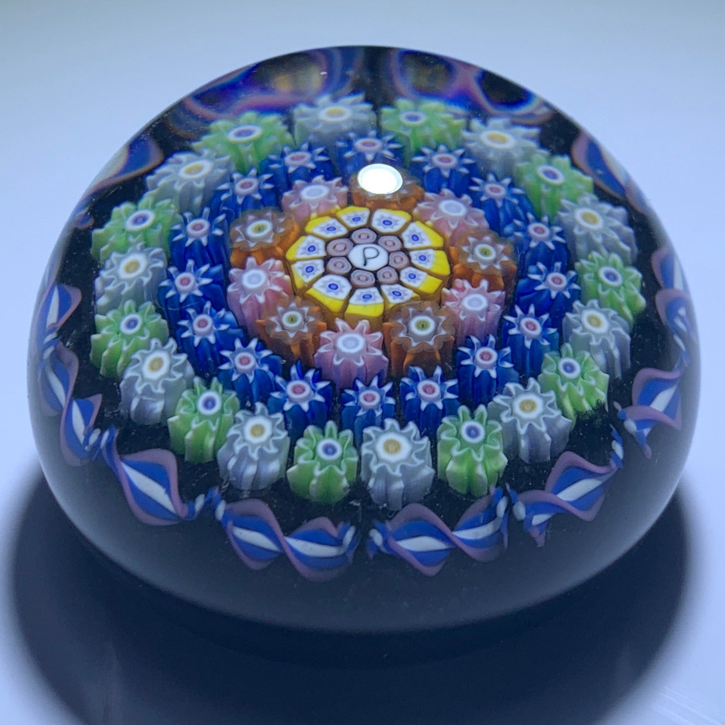 Vintage Perthshire Paperweights PP123 Miniature Concentric