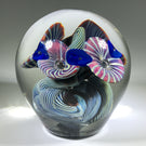 Signed Henry Summa Art Glass Paperweight Complex Modern Design