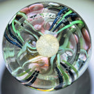 Signed Orient & Flume Torchwork Flowers with Vine on Transparent Dichroic Ground