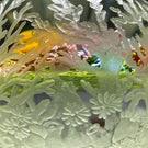 Cathy Richardson 2021 Flamework Coral Reef with All Over Surface Engraving 1 of 1