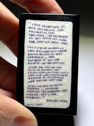 Mathieu Grodet 2021 Glass Art Murrine Paperweight Block Howard Zinn Quotation