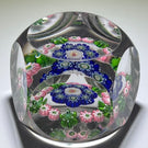 Miniature Faceted Antique Clichy Open Concentric Complex Millefiori