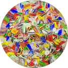 Magnum 1920s Chinese Colorful Complex Millefiori & Ribbon Twists End-of-Day Scramble