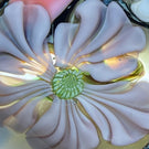 Signed Orient & Flume Torchwork Flowers with Vine on Transparent Dichroic Ground