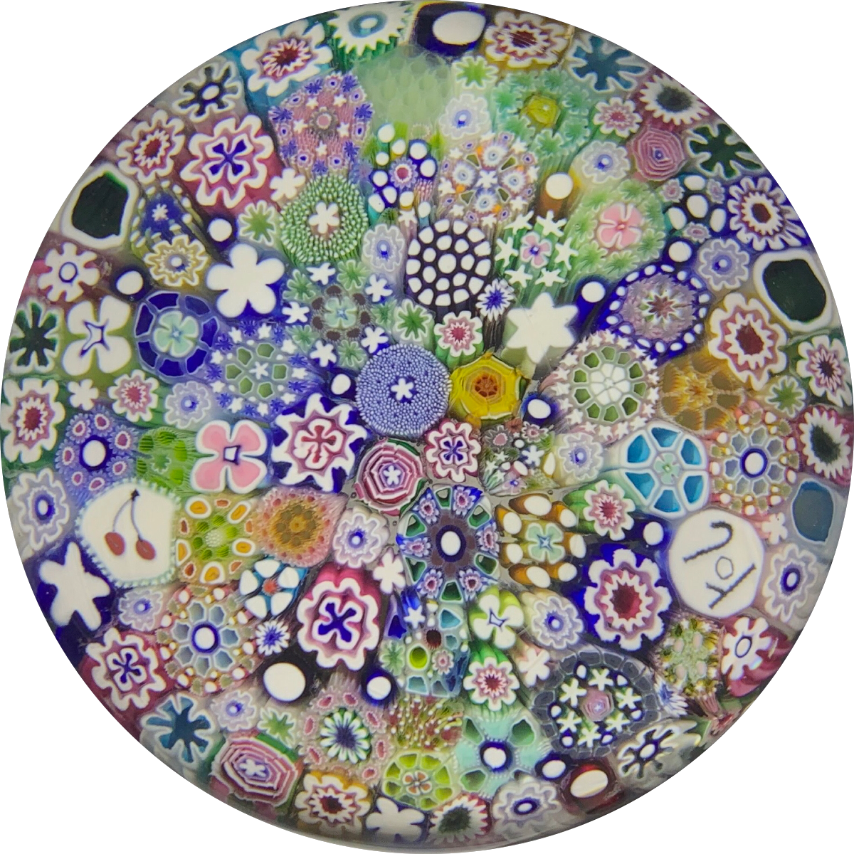 Damon MacNaught 2019 Complex Closepack Millefiori Including including Silhouettes & Rose Canes