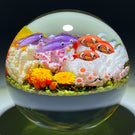 Cathy Richardson 2021 Flamework Coral Reef with Yellow Jewel Anemone & Tropical Fish 1 of 1