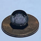 Vintage Charles Kaziun Jr. Faceted Doll House Paperweight with Clover Silhouette