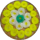 James Hart Concentric Clichy Style Millefiori Roses on Aventurine Ground