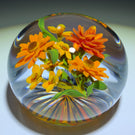 Gordon Smith 2020 Flamework Wild Flower Bouquet Star Cut Base