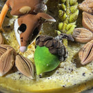 Clinton Smith 2021 Flamework Field Mouse Collecting Wheat, Sunflower Seeds & Acorns