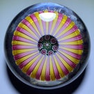 Damon MacNaught 2020 Magnum Concentric Complex Millefiori With Rose Canes in Gold & Pink Staves