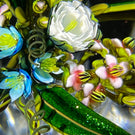 Ken Rosenfeld 2015 Tropical Flamework Flower Bouquet with Star-cut Base