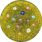 Baccarat Crystal 1969 Complex Millefiori Carpet Ground with Zodiac Silhouette Canes