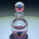 Vintage Charles Kaziun Jr. Lampwork Spider Lily Paperweight Style Bottle