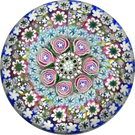 Damon MacNaught 2019 Close Concentric Millefiori with Rose Canes in a Basket of Staves