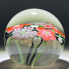 Signed Orient & Flume Torchwork Flowers with Vine on Transparent Dichroic Ground