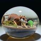 Clinton Smith 2021 Flamework Field Mouse Collecting Wheat, Sunflower Seeds & Acorns