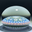 Michael Hunter 2021 Concentric Complex Millefiori in Stave Basket with White Rose & Toucan Picture Murrine