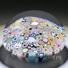 Magnum Damon MacNaught 2023 Glass Art Paperweight Closepack Complex Millefiori, Roses, Dogwood Blossoms, Hearts, Cherry Murrina, and More