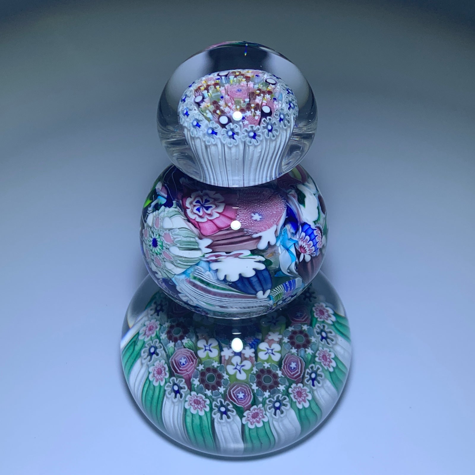 Damon MacNaught 2020 Triple Tiered Past, Present & Future Edition with Scramble and Concentric Millefiori