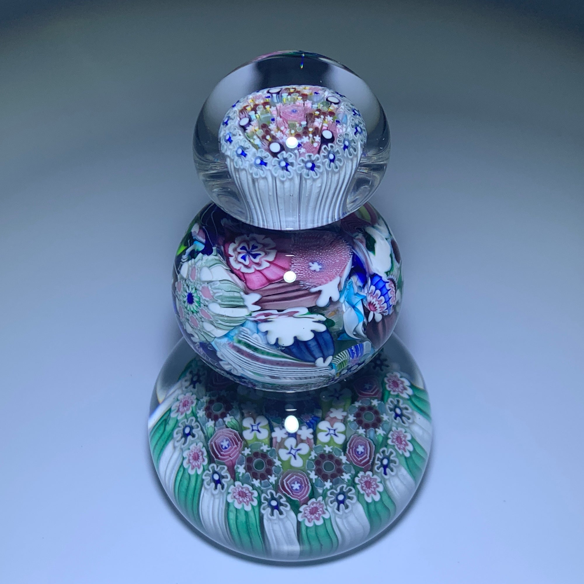 Damon MacNaught 2020 Triple Tiered Past, Present & Future Edition with Scramble and Concentric Millefiori