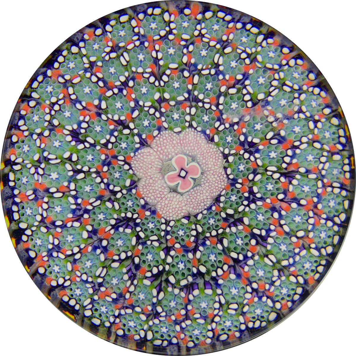Damon MacNaught 2019 Confetti Millefiori Carpet Ground Paperweight