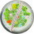 Vintage Murano Basket of Millefiori Flowers and leaf Murrine