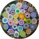 James Hart Complex Closepack Millefiori witch Silhouettes and Roses on Aventurine Ground