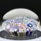 Magnum Damon MacNaught 2023 Glass Art Paperweight Closepack Complex Millefiori with Washington Silhouette & Roses