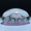 Rare Antique Chênée Miniature Complex Concentric Millefiori Glass Paperweight