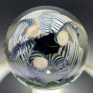 Signed Correia Art Glass Abstract Torchwork Decorated Paperweight