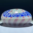 Rare Antique Gillinder Concentric Millefiori Glass Art Paperweight