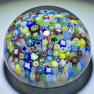 Parabelle Glass 1985 Closepack Complex Millefiori with Silhoutte Canes and Pansies