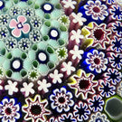 Damon MacNaught 2019 Close Concentric Complex Millefiori with Green & White Staves