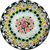 Magnum Damon MacNaught 2023 Glass Art Paperweight Complex Concentric Millefiori with Pink Dogwoods & Staves