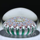 Damon MacNaught 2021 Glass Art Paperweight Complex Concentric Millefiori in Staves