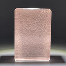 Mickael Hingant 2020 Flamework Flowers on  Mauve Plaque Cold-Work by Jim Poore