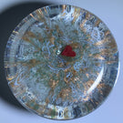 James Hart Flamework Nosegay with Yellow Rose Blossom on white Upset Filligree Ground
