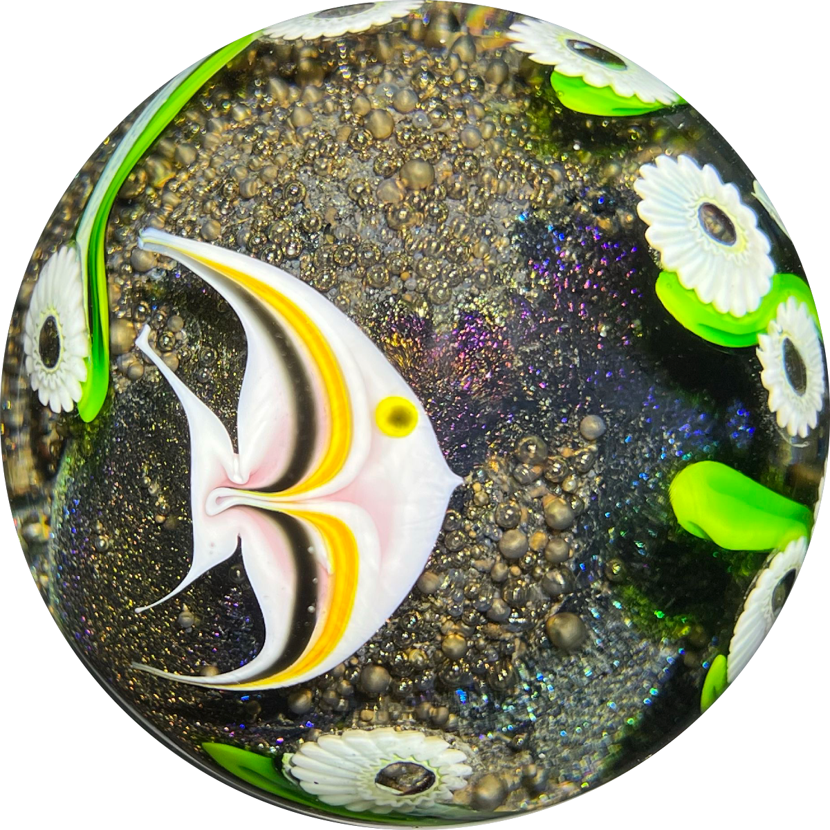 Orient & Flume 1979 Glass Art Paperweight Torchwork