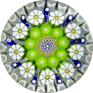 Miniature Michael Hunter 2021 Open Concentric with Complex Millefiori in Stave Basket