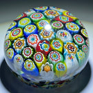Vintage Murano Possibly AVEM Closepack Complex Millefiori over Colorful Ground