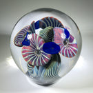 Signed Henry Summa Art Glass Paperweight Complex Modern Design