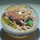 Clinton Smith 2021 Flamework Field Mouse Collecting Wheat, Sunflower Seeds & Acorns