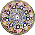 Damon MacNaught 2021 Close Concentric Millefiori with Rose Canes & Cat Silhouette